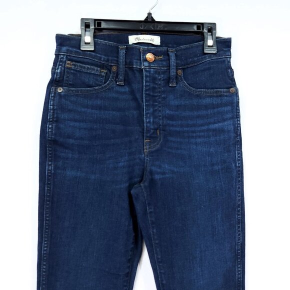 Madewell Jeans Size 25 Womens 10" High-Rise Skinny Dark Wash Stretch Slimming - Picture 9 of 13